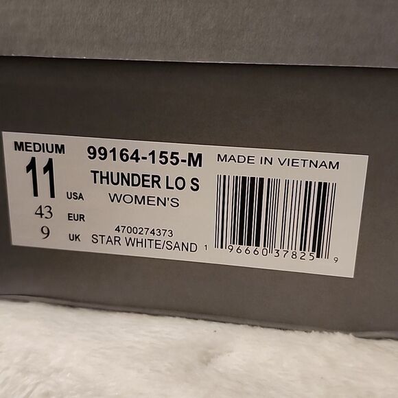 NIB Palladium Women's Thunder Lo's Sneaker - Star White/Sand - Picture 10 of 10
